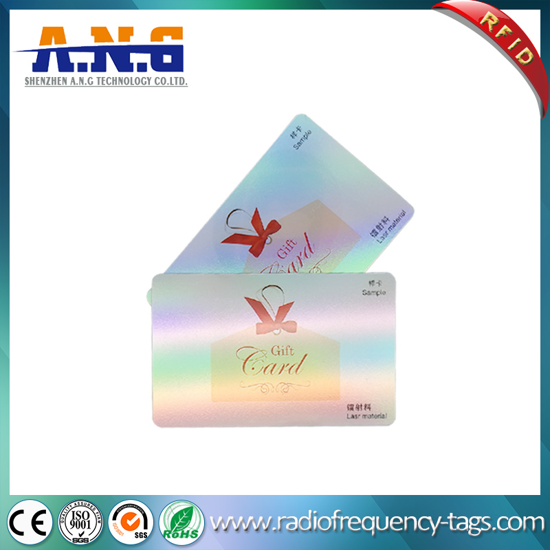 13.56MHz ISO14443A PVC Contactless Smart Card with Hologram Overlay